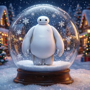 Baymax Snow Globe