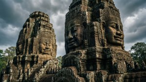 Bayon Temple Faces