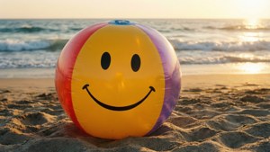 Beach Ball Smiley Fun