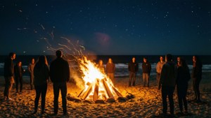 Beach Bonfire Night