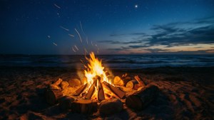 Beach Bonfire Night