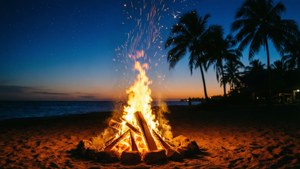 Beach Bonfire Night