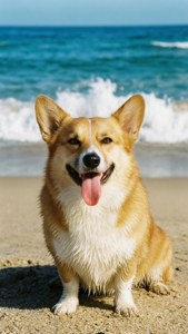 Beach Corgi