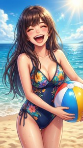 Beach Day Monika