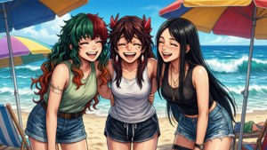 Beach Day with Friends