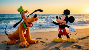 Beach Day with Pluto