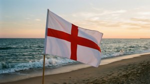 Beach Flag Sunset