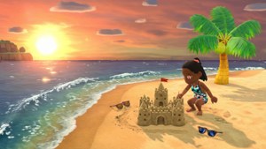 Beach Fun at Sunset