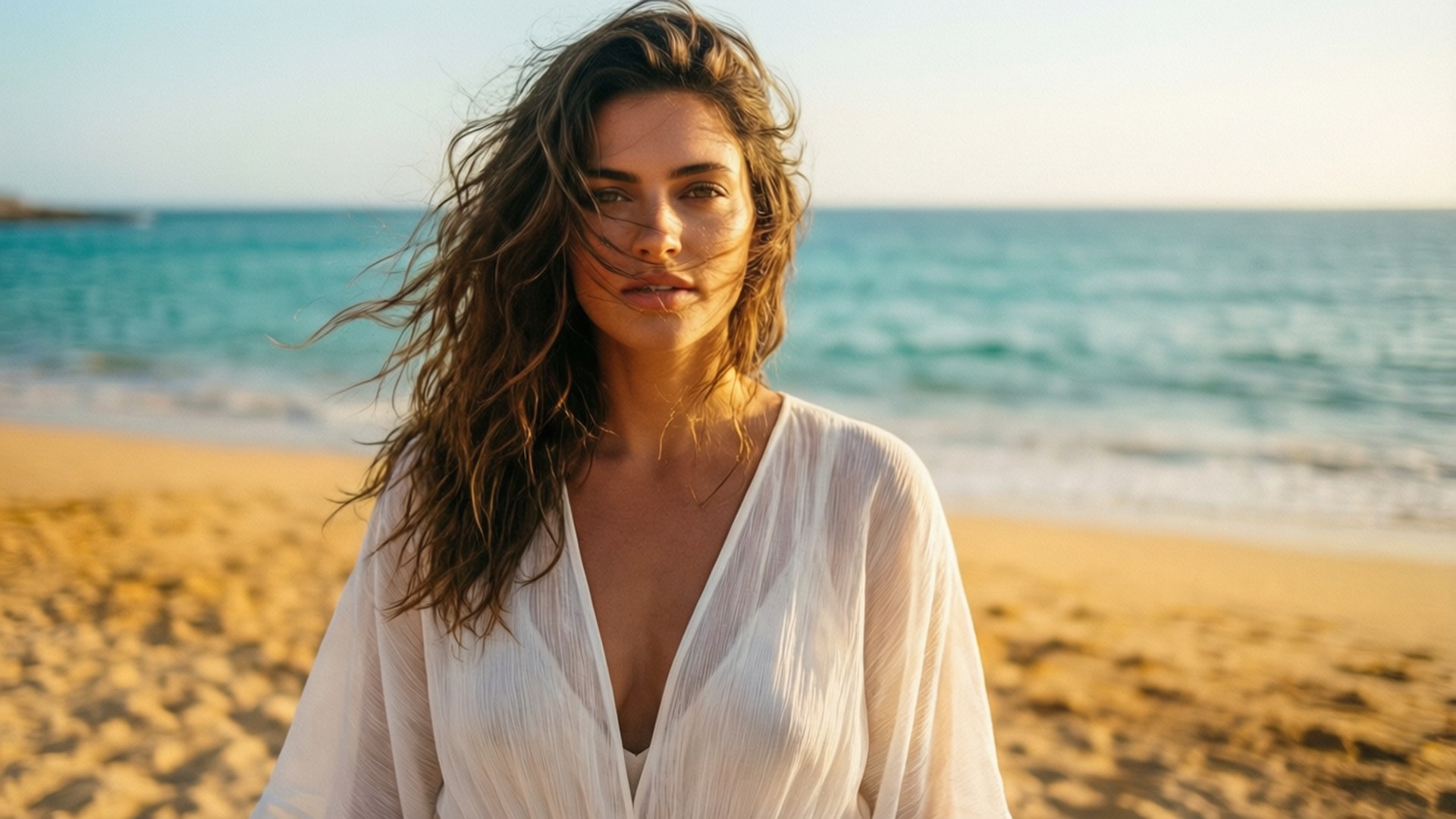 Beach Goddess Gia by Wallpapers.art Studio