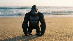 Beach Kong Silhouette