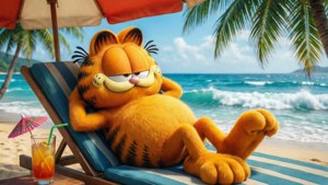 Beach Lazy Garfield
