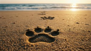 Beach Paw Print