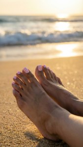 Beach Pedicure Sunset