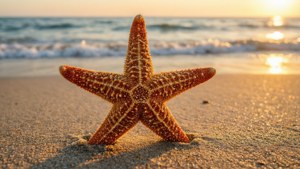 Beach Starfish Sunset