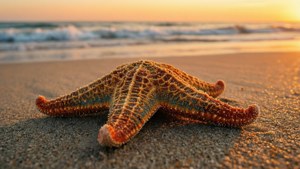 Beach Starfish Sunset