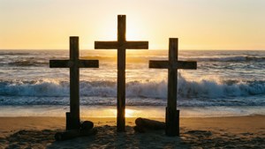 Beach Sunrise Crosses