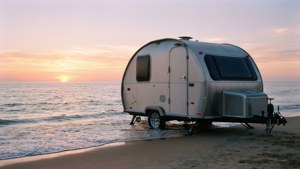 Beach Sunrise Teardrop