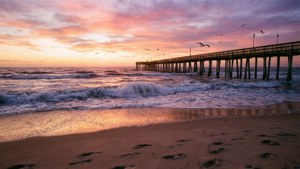Beach Sunrise Waves