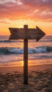 Beach Sunset Arrow
