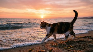 Beach Sunset Calico