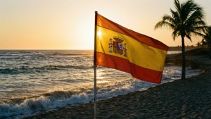 Beach Sunset Flag