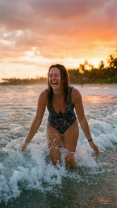 Beach Sunset Fun