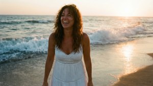 Beach Sunset Laughter