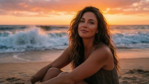 Beach Sunset Serenity