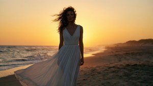 Beach Sunset Silhouette