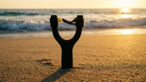 Beach Sunset Slingshot Silhouette