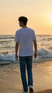 Beach Sunset Solitude