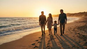 Beach Sunset Stroll