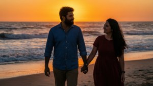 Beach Sunset Walk
