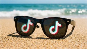 Beach TikTok Reflection