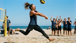 Beach Volleyball Action