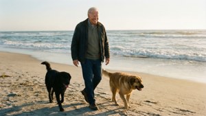 Beach Walk with Dogs