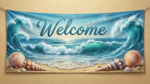 Beach Welcome Banner