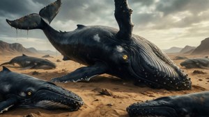 Beached Whales in Desert