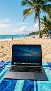 Beachside MacBook Escape