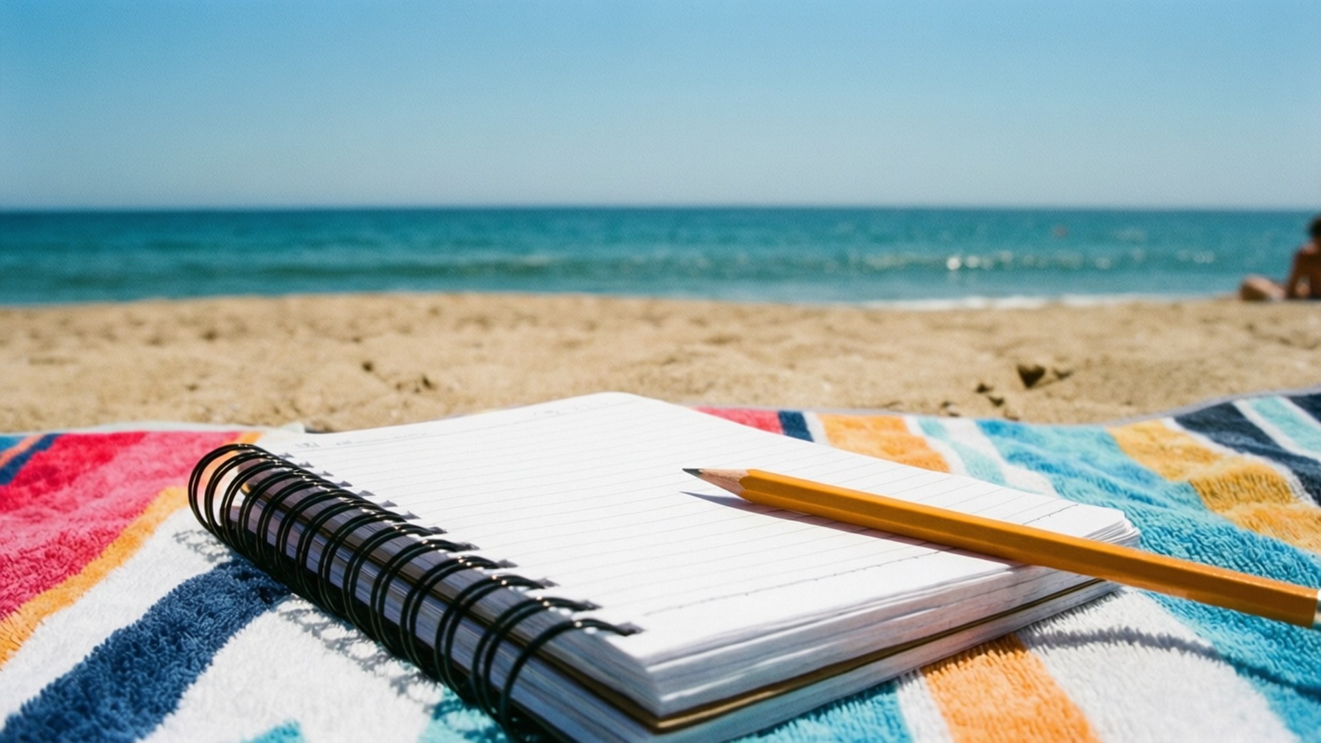 Beachside Notepad by Wallpapers.art Studio
