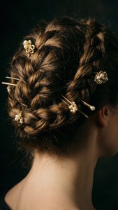 Beaded Braided Updo