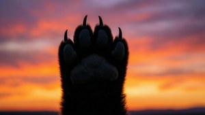 Bear Paw Sunset Silhouette
