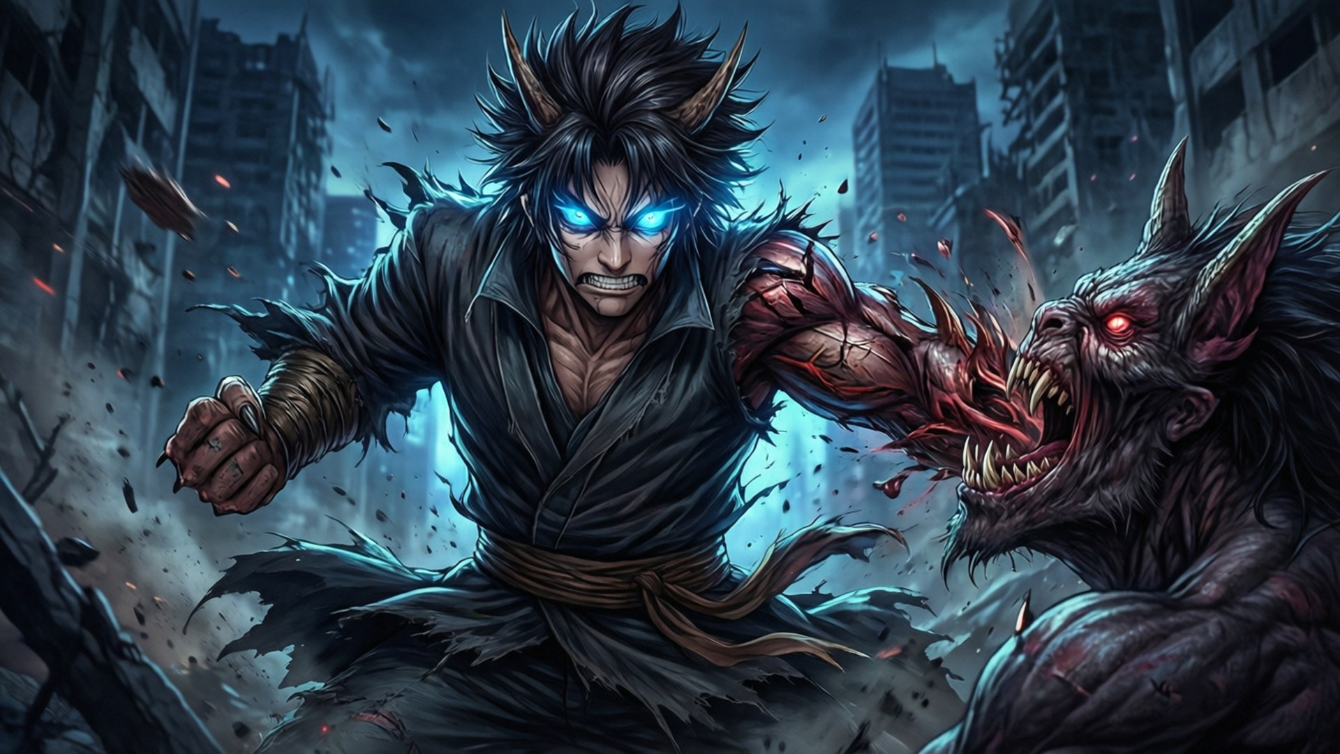 Beast Within the City by Wallpapers.art Studio