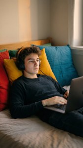 Bed Study with Music