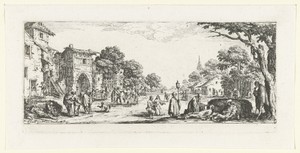 Bedelaars en stervenden langs de weg