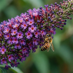 Bee on Butterfly Bush