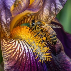 Bee on Iris