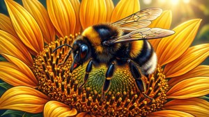 Bee on Sunflower