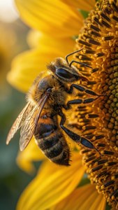 Bee on Sunflower