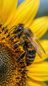 Bee on Sunflower